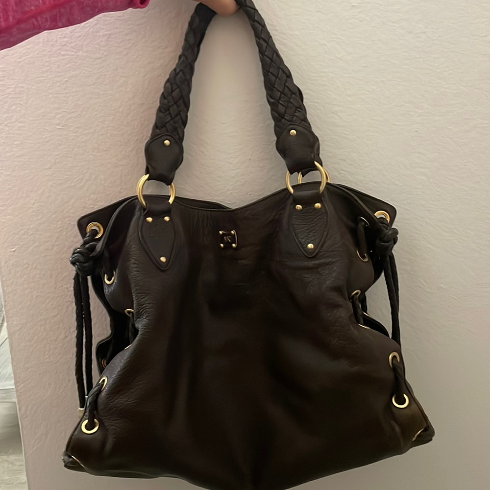 Michael Kors Brown Leather Tote Bag